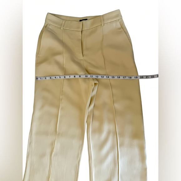 Express Pastel Yellow Linen Vest & Wide Leg Trouser Set XS Top 4S Pants - Picture 8 of 15